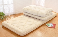 天然素材・夏はサラット・冬はふっくら一年中快適に使える5層式敷ふとんDキナリ【受注生産】